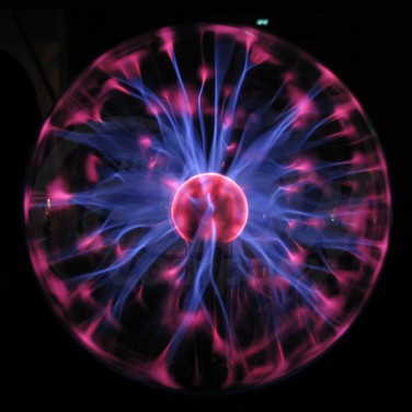 pink plasma ball